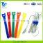 Flexible garment industry hook and loop cable ties