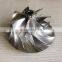 S300 Forward 169565 61.40/84.62mm 7+7 Blades Turbo Milling/alumimun 2618/Billet Compressor Wheel FOR S362/PTE6265/6265CEA