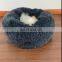 I@home Dog House Bed Soft Warm Long Plush Round Modern Pet Bed