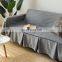 Chinese manufacture dust- proof couch cover set sofa protector chenille 100% polyester embroidered sofa cover