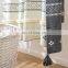 OLIVEHOME 100%COTTON knitted throw blanket decor sofa couch or bed tassels design