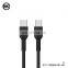 Skin - friendly Touch 1 meter Silicone Data Cable Superior Flexible Type C to Type Fast Charging Line