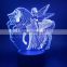 Led Night Light Unicorn Beautiful Girl Color Changing Cool Nightlight for Girl Birthday Gift As Bedroom Decoration Desk Lamp 3d