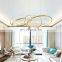 Creative Golden Hotel Lobby Chandelier LED Aluminum Circle Ceiling Light