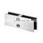 Stainless Steel Handrail Stair Railing Fittings Hardware Rectangular square Glass to Glass Door Hinge Clamp