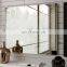 Decorative frameless silver mirror for bathroom furniture