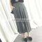 Striped Statin Chiffon Wide Leg Pants