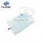 medical adult sterile urine collection bag 2000 ml 2000ml straps with outlet for hospital