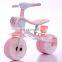 New model mini kids plastic balance bike tricycle with music and light