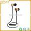 New patent stereo fashion comfortable coolest silver steel bluetooth earphones