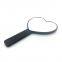 Makeup heart shaped handle mirror plastic mirror for hair brush