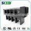 21.00mm Pitch Through panel terminal block 4 Pin connector