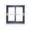 Double glazed glass aluminum 3 tracks sliding windows with mosquito net or blinds