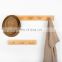 100% handmade eco-friendly walnut beech solid wood shelf hook clothes rack