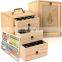 75 Bottles Roller Balls 3 Tier Space Saver Wooden essential oil box Storage Case