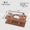 Creation Professional Bamboo Wood Stand 350ml Martini Cocktail Shaker Factory Stainless Steel Home Mini Wine Bar Accessory Set