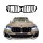 CLY Front Car Grill For 5 series single slat 2021-IN black ABS grille for bmw g30 LCI car grills