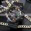 SANDA 387 Trend big dial men silicone bracelet military sport watch digital waterproof