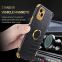 Luxury Crocodile Leather Ring Full Package Fall Proof Silicone Protective Phone Cover For Iphone 8 Plus X Xr 11 12 13 14 Pro max