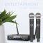 2021 Professional Handheld Cordless Dual Multi Channel Vocal Mic BT Wireless Microphone for Karaoke Streaming