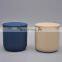 Factory direct sale Nordic  ins macaron candles jar with lid porcelain ceramics wholesale candle jars