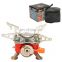 Folding camping stove picnic cooking furnace gas burners outdoor portable mini gas stove