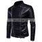 2022 arrival unisex design color block Men Genuine Leather Jacket Custom High Quality Men Leather Jacket