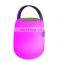 Waterproof LED Light Speaker Wireless gift rechargeable cordless Portable plastic music speaker with led lighting