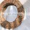 Wholesale Vietnam Woven Water Hyacinth Mirror Decorative Straw Wall Mirror Furniture Mirror wall art High Quality