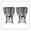 Best Price 3 Sizes Black Rattan Plant Stand Eco Friendly Wicker Flower Pot Holder Basket Cheap Wholesale Vietnam Supplier