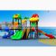 Children plastic amusement park commercial outdoor playground equipment