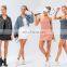 Custom Logo Breathable Sexy Solid 2 in 1 Side Pockets Golf Tennis Set Women Short Yoga Skirt Dress Quick Drying Yoga Dress