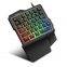Wholesale 35 Keys Pocket Mini Keyboard One-Handed Ergonomic Keyboard Portable Gaming Keyboard