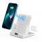 3 in 1 Wireless Charging Digital Alarm Clock Multifunction Bedside Charger Pad