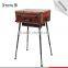 Professional Aluminum Makeup Case Cosmetic Trolley Rolling Beauty Display Case With Lights Mirror