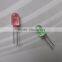 Diffused Green 5mm Oval Led diode 110 / 60 degree viewing angle