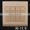 PC material white 4 gang power outlet, level switch, 4-way toggle switch