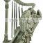 Garden Angel with Harp Wind Chimes
