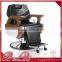 vintage barber chair with good woodern and leather
