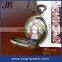 antique pocket watch necklace colorful big face watches vintage alloy pocket watch with lid