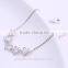 New Trendy 18K Real Gold Plated Colorful AAA Zircon Flower Jewelry Bracelet Custom