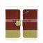 2015 original design portable leather purse with card holders for apple iPhone 6 phone case