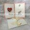 Elegant white lace flower laser cut wedding invitation card