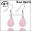 Natural semi precious stones drop pendant ball Earrings
