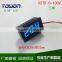 Mini DC Voltage Detector Panel Meter 0.56" DC 0-100V Red Blue Green LED Digital Voltmeter for Car Motorcycle and DIY
