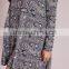 Factory price plus size floral jersey swing dress
