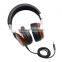 Luxury High Quality Wooden Cover Ti Alloy Earphone Micro Bluetooth Headphone Model HSM3