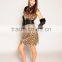 Halloween fancy dress Sexy brown Slave cheap leopard costumes