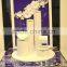 new arrivcal jewelry display props white pu leather display for top jewellery
