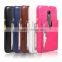 leather case New Premium wallet card slot case for moto G3